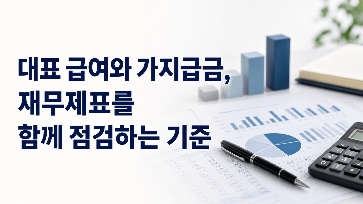 대표 급여와 가지급금, 재무제표를 함께 점검하는 기준