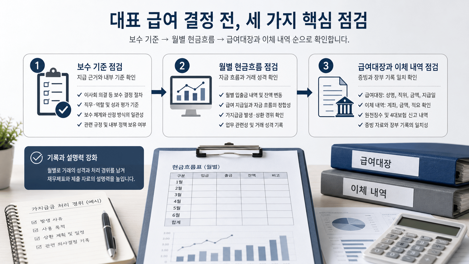 대표 급여와 가지급금, 재무제표를 함께 점검하는 기준